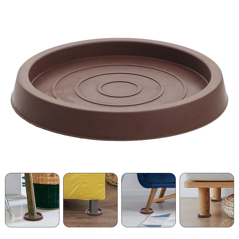 8 Pcs Furniture Mat Anti Slip Pads Chair Leg Coaster Cups Foot Accessories Round Coasters Rubber for Table