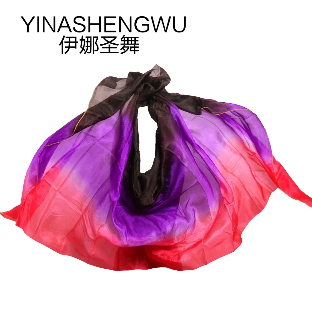 

Женские веера для восточных танцев из 100% шелка, ручной окраски, с возможностью индивидуального заказа, аксессуары для танцев, шелковые аксессуары для фитнеса и развлечений