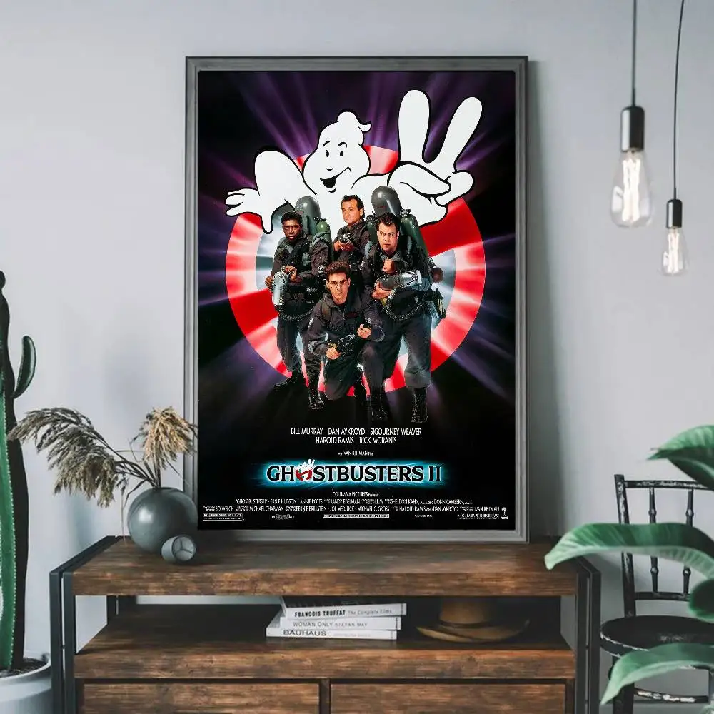 الرجعية الكلاسيكية Ghostbusters فيلم DIY لزجة المشارك ورق أبيض يطبع الملصقات الفنية الشمال ديكور المنزل #5