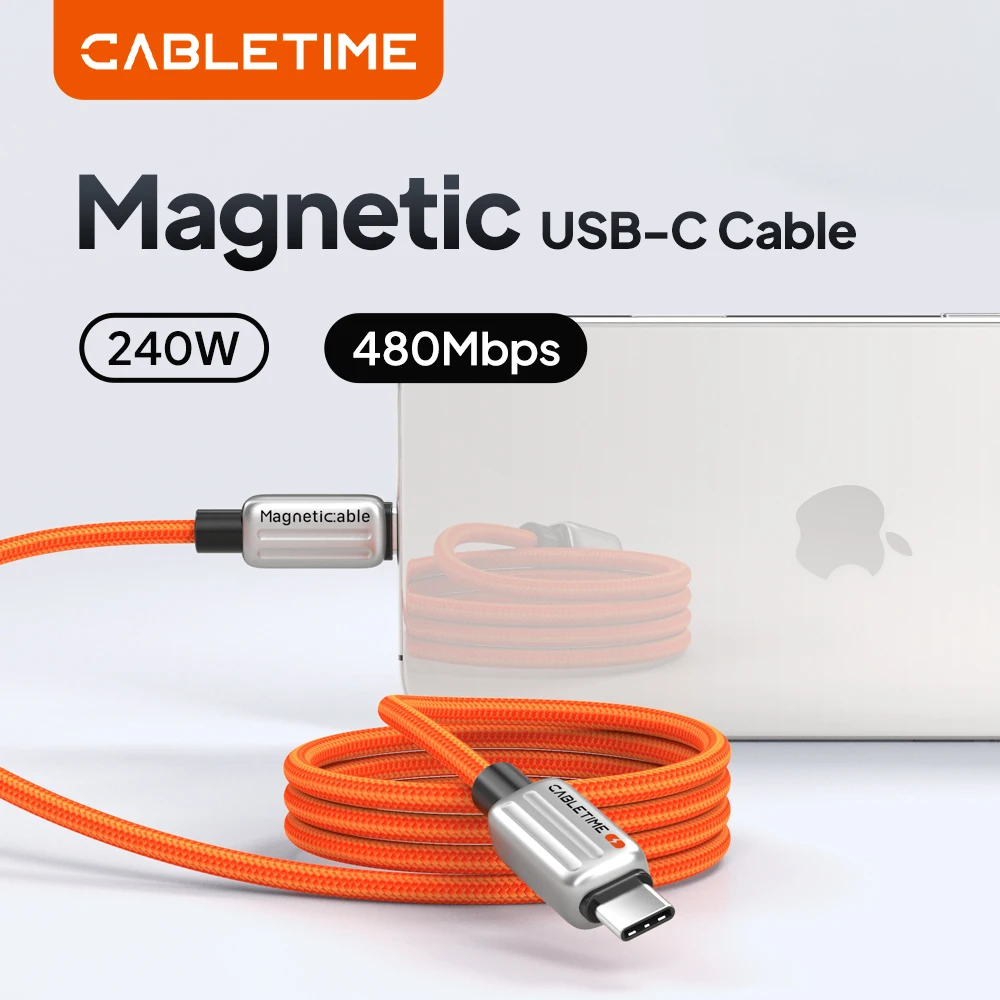 CABLETIME Magnetic Cable Type c fast charging cable USB C Ca