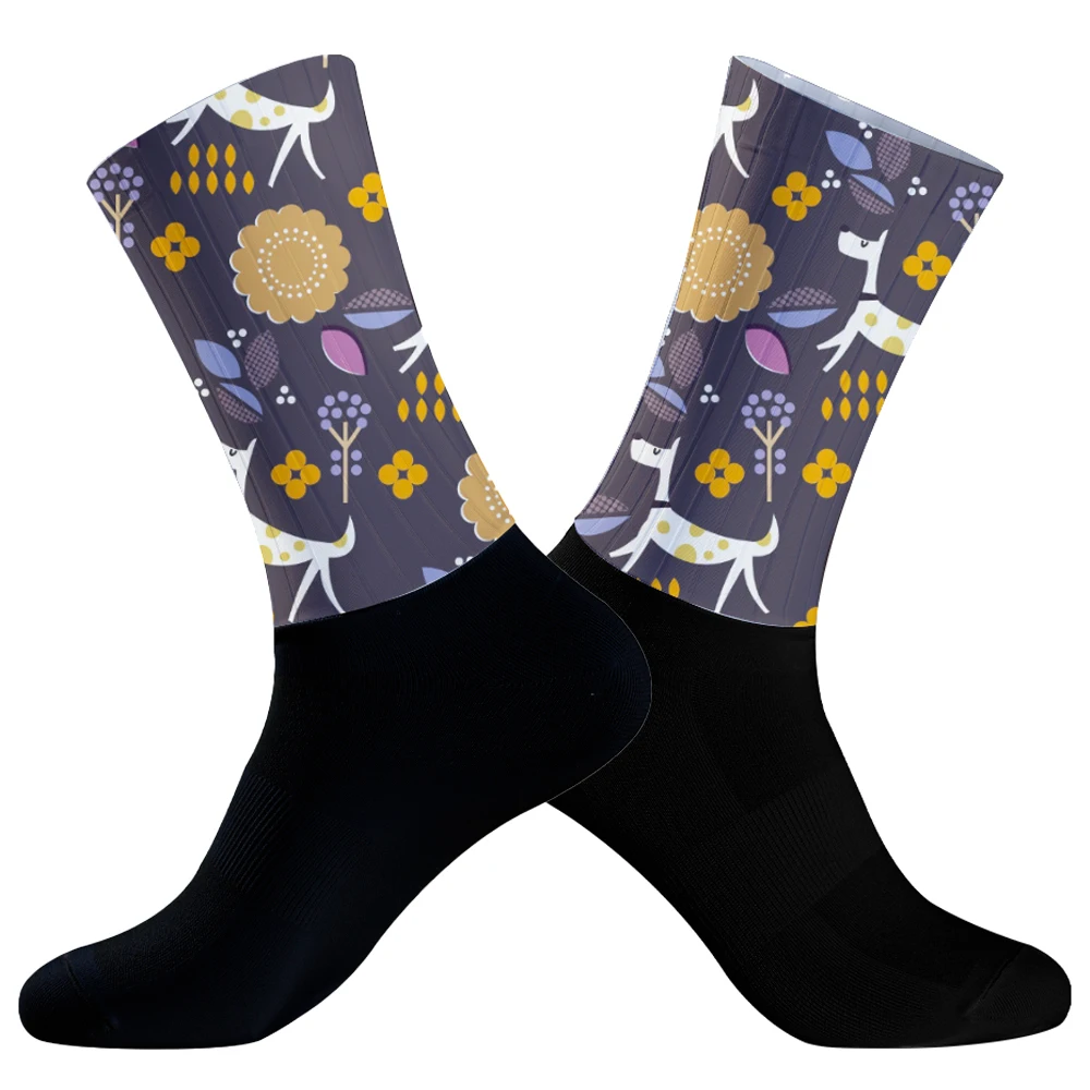 Neue Space Bike Socken Männer Krankens ch wester Kompression Radfahren für Frauen MTB Guard Socken Strümpfe Sport Socken