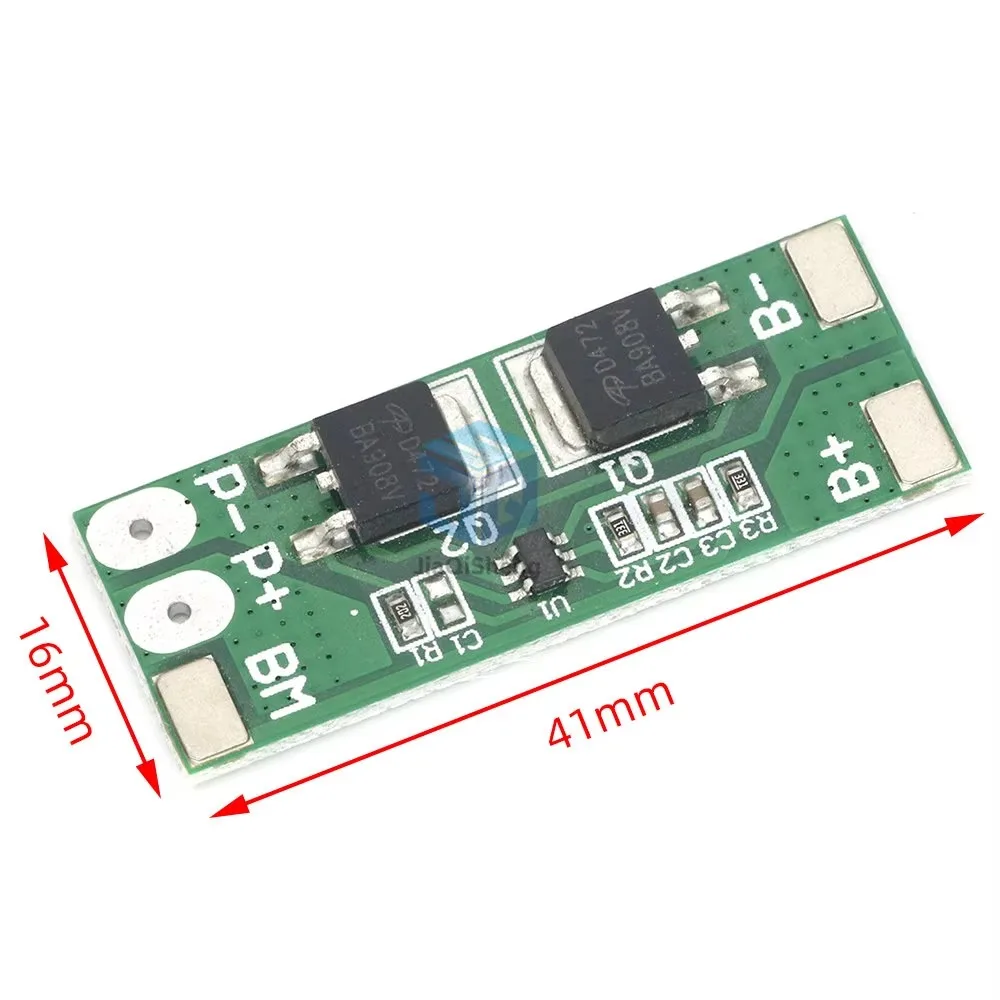 BMS 2S 6.4V 10A Lifepo4 Battery Protection Board Charging PCB PCM Short Circuit Delay Self Recovery For LED Light/Power Bank