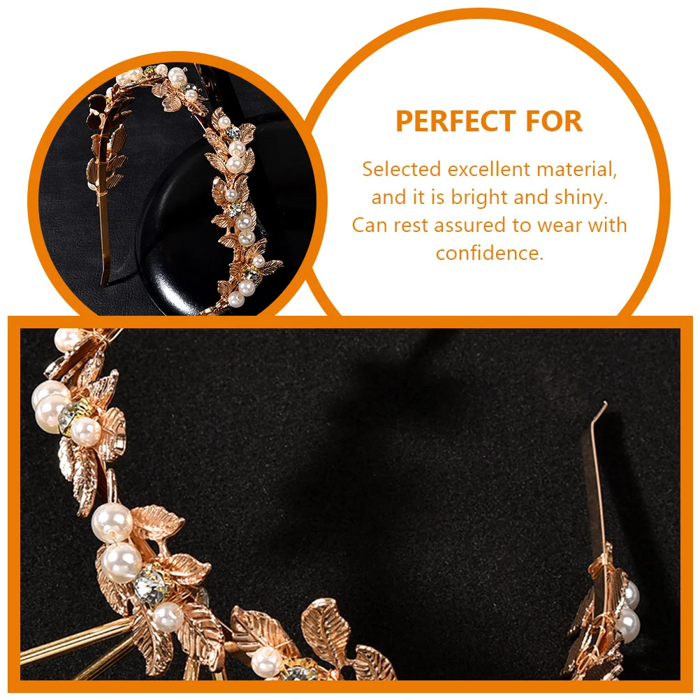 

Pearl Headband Exquisite Hair Jewelry for Wedding Bridal Prom Party Flower Girl Crown Hair Accessories