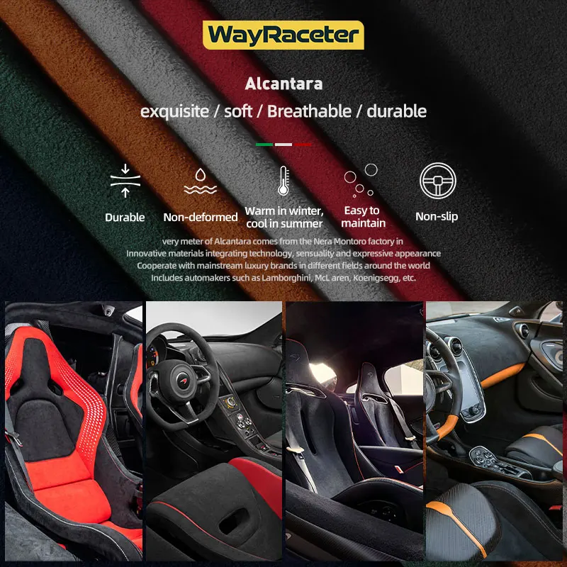 Alcantara Wrap Car Steering Wheel Airbag Interior Trim Cover For BMW M2 G87 M3 G80 G81 M4 G82 G83 M5 F95 2021 2022 2023