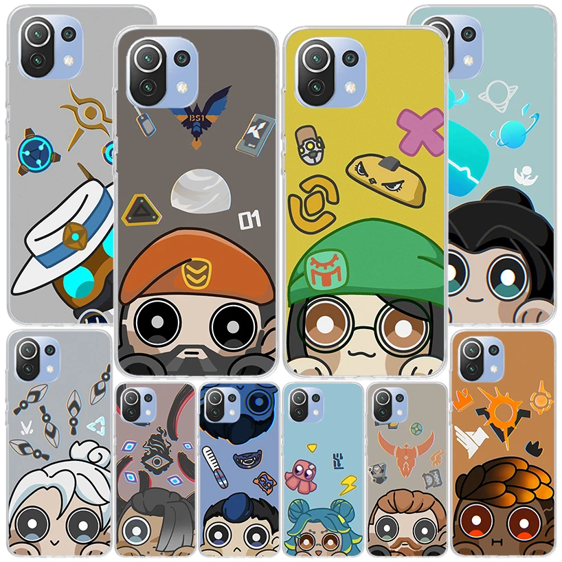 Game Valorant Cute Phnoe Case for Xiaomi Mi 11T 12T 10T 9T Pro 13 12 11 A3 11i 8 9 10 Lite 12X 5X 6X Unique Cover Coque