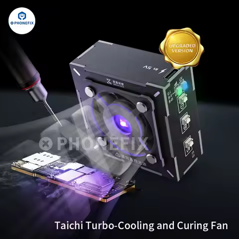 Qianli MEGA-IDEA Turbo Cooling UV Curing Fan Fume Extractor For Mobile Phone Motherboard PCB Weld Repair Heat Dissipation Tools