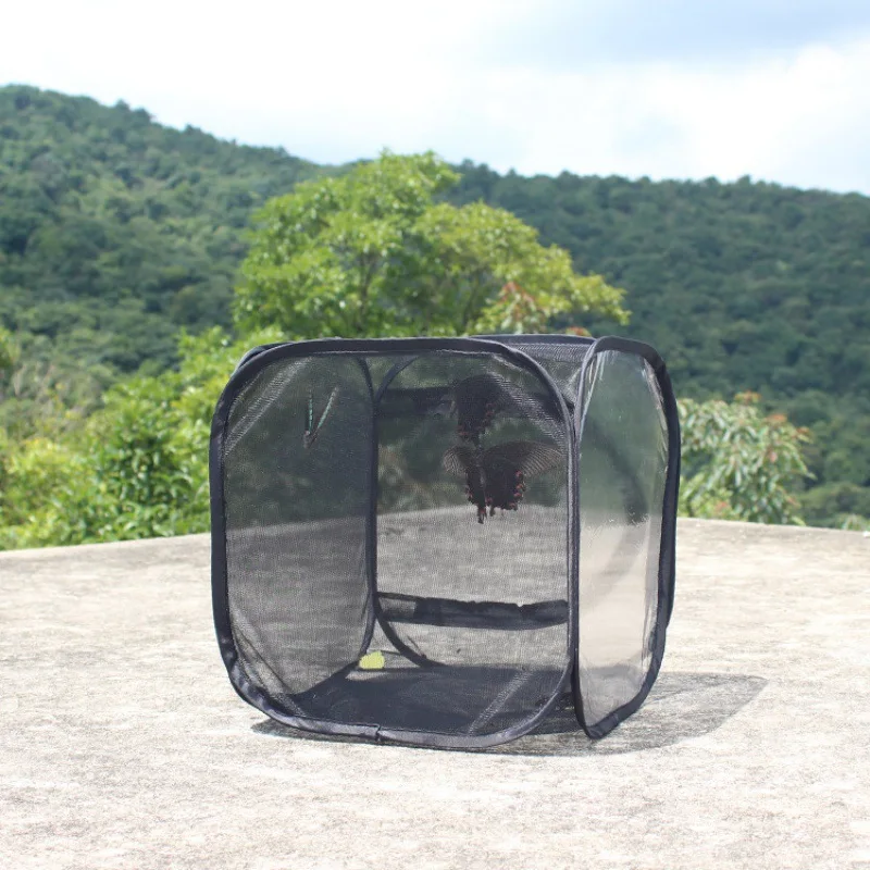 Automaitc Pop Up Insect Net Cage Tent Foldable Plant Greenhouse Outddoor Observation Room Insect Incubation Box Butterfly Cage