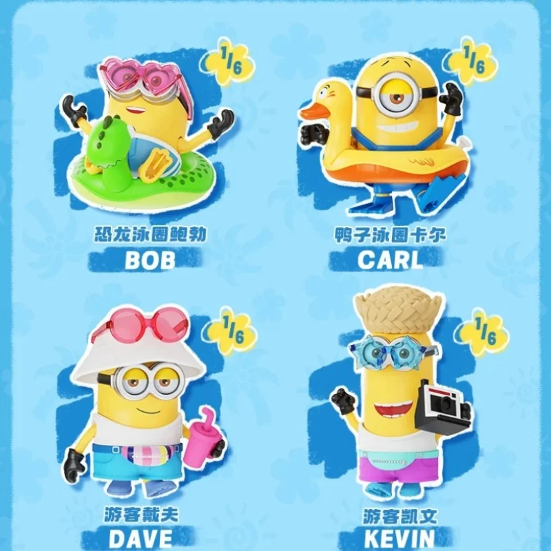 BLOKEES Minions Building Blocks Cute Cool Edition Phase 2 Stuart Dave Kevin Assembles Model Desktop Decoration Toy Gift view 5