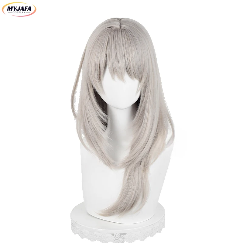 Anime Momoka Kawaragi Cosplay Wig Long Linen Heat Unisex Resistant Synthetic Hair Halloween Party Wigs + Wig Cap