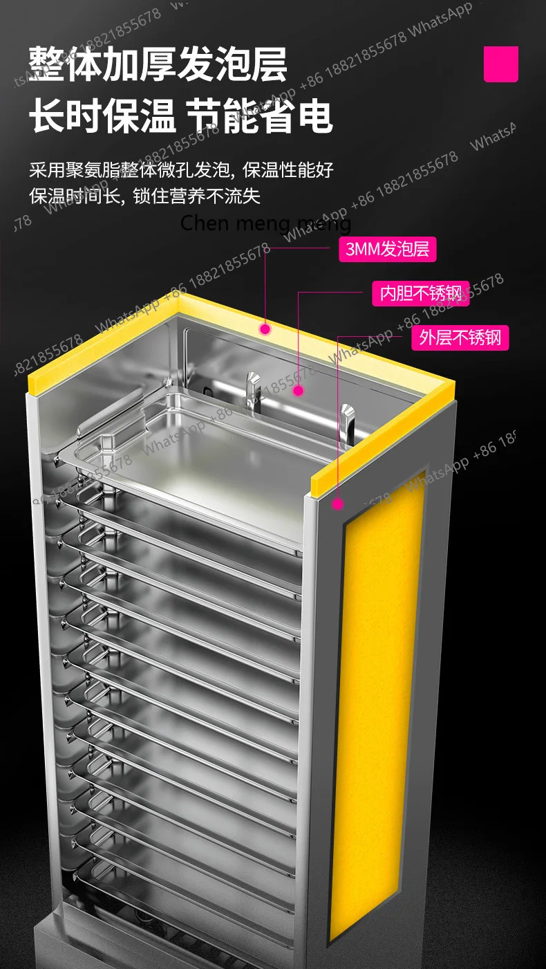 Commercial steamer multi-function, small double-door rice electric steamer
