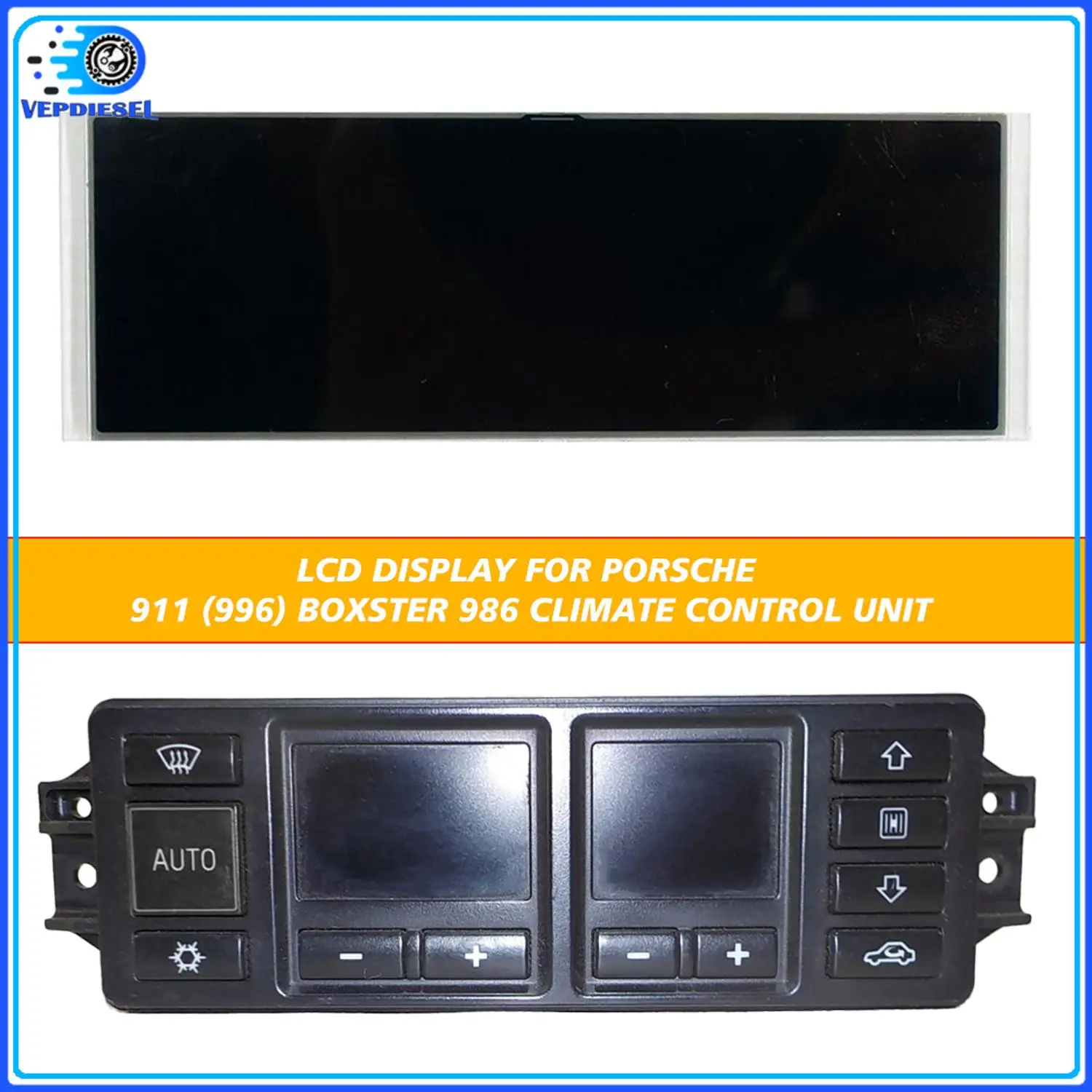 

1pc AC Heater Temperature Climate Control LCD Display for Porsche 911 (996) Boxster 986 LCD Screen Replacement Parts