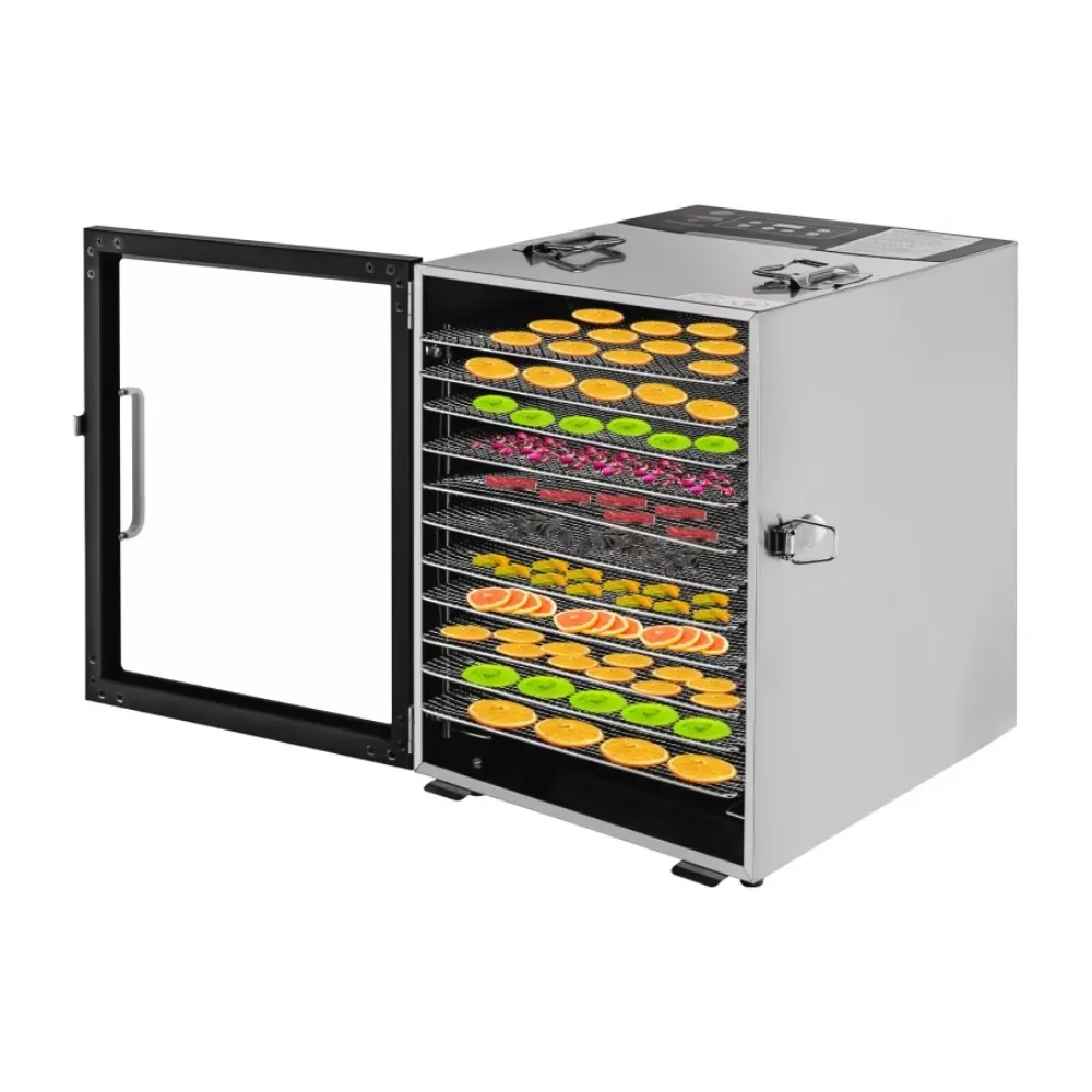 Electric Food Dryer-Dehydration Stainless Steel Household Herb Seasoning & Fruit & Vegetable Dehydrator for Pet Food Air Dryer