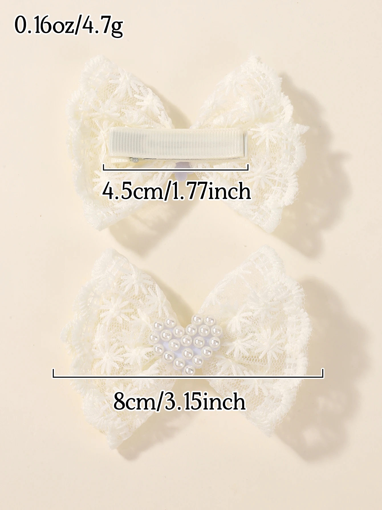 2/4cps أنيقة الرجعية شريطة من الدانتيل Bowknot دبوس الشعر للنساء الفتيات مشبك شعر الموضة إكسسوارات الشعر الحلو الأميرة الشريط BB Cli