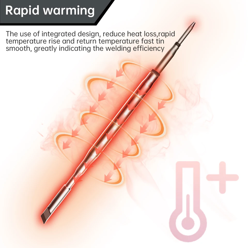Bakon C210 Integrated Heating Core for Soldering Station BK950C BK969C BK210 Fast Heating Up Easy Replace C210 Soldering Tip