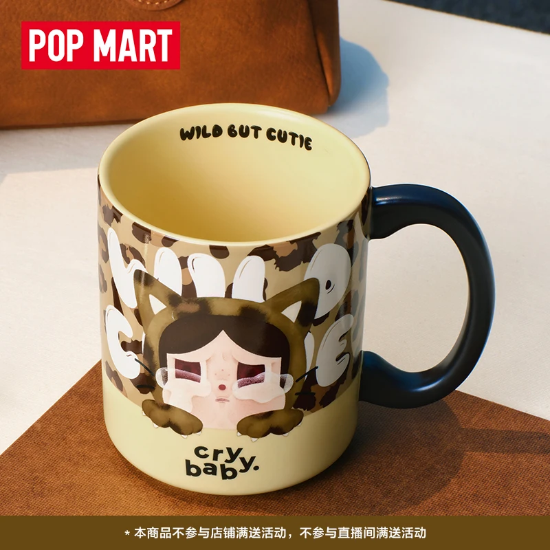 

POP MART CRYBABY Wild But Cutie Series Ceramic Mug Cute Anime Design Trendy Drinkware Collectible Birthday Gift