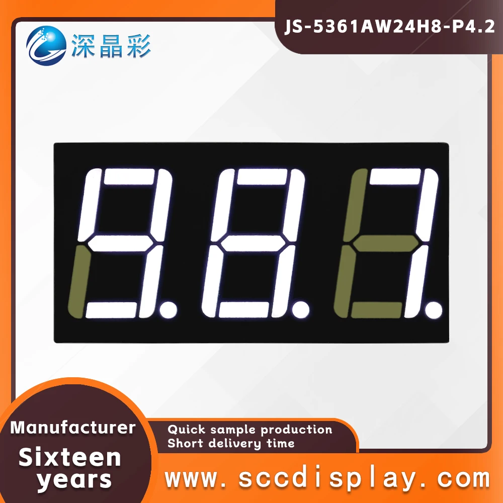 Factory direct JS-5361AW digital display LED high brightness digital tube 0.56-inch three decimal display screen