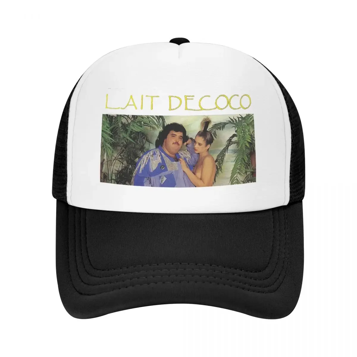 Maya Lait De Coco Print Baseball Cap derby hat black Beach Hats Woman Men's