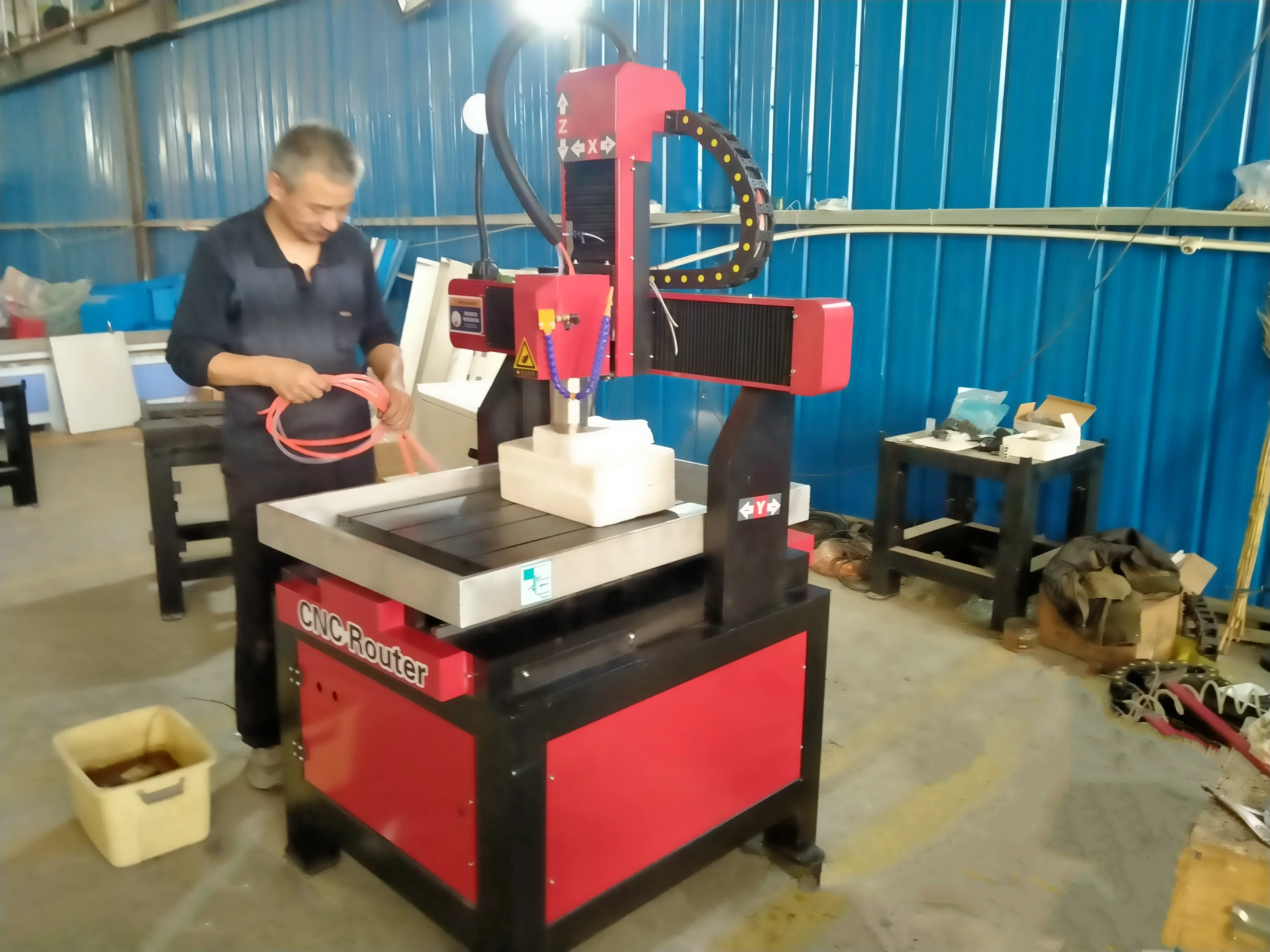 China stone carving tools 6060 stone engraving machine marble machine 2.2KW water jet cutting