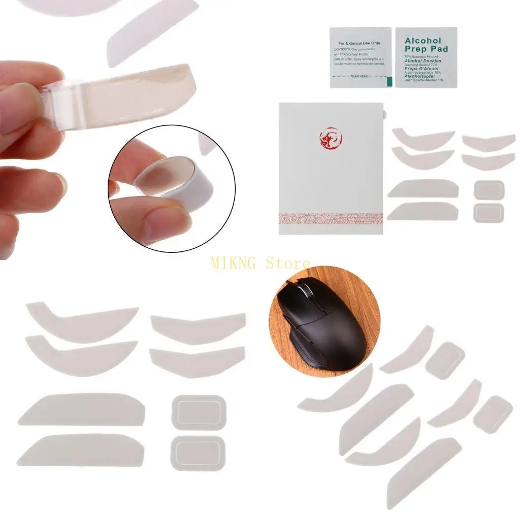 

2 компл./упак., ножки игровой мыши коньки для проводной мыши Basilisk, белая мышь, скользит по кривым краям, лучшая