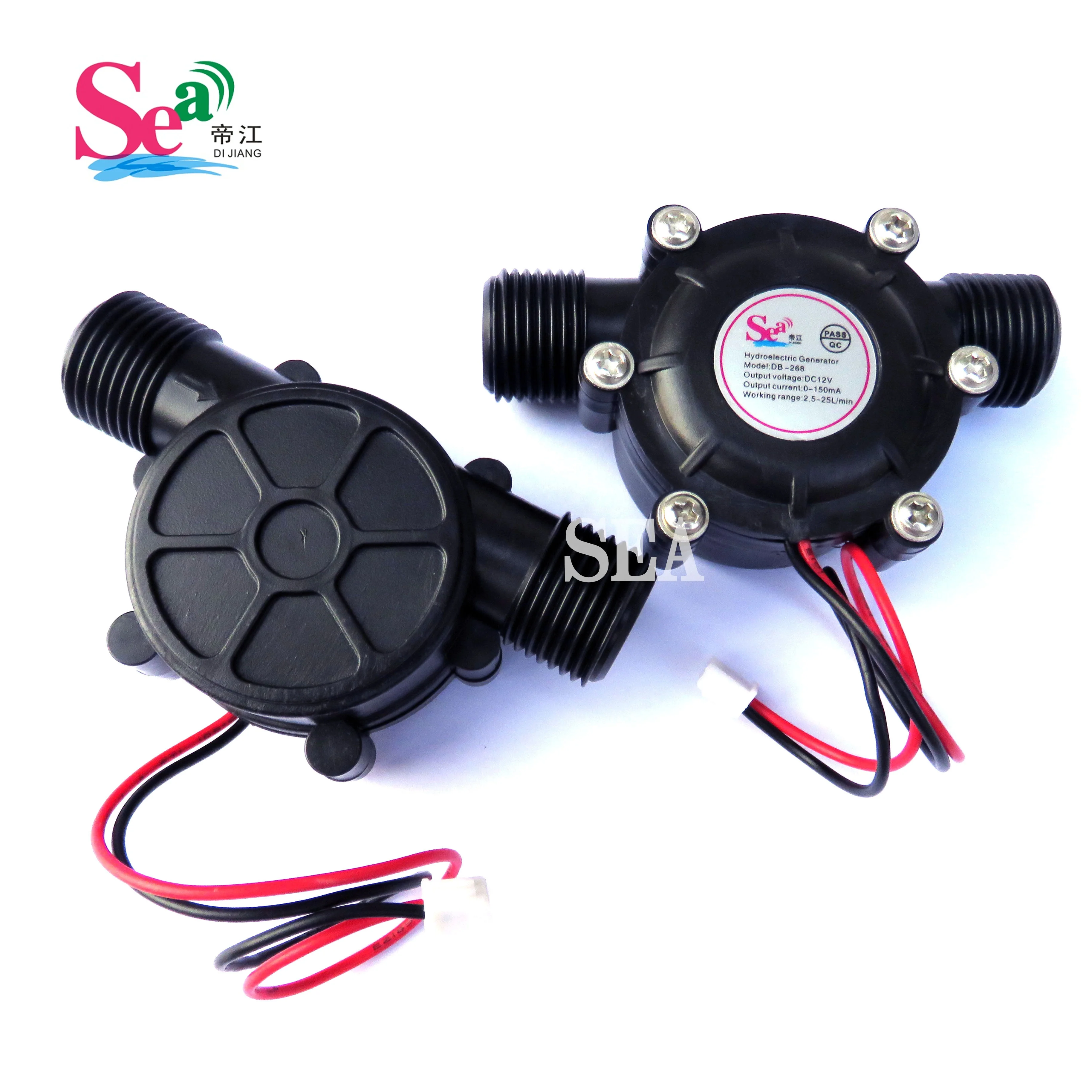 Portable 12V Micro-Hydro Power Generator Hydroelectric Water Flow Sensor Micro Hydro Generator for Water Charging