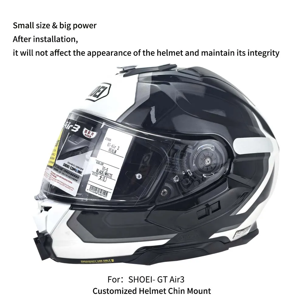 SHOEI GT Air 3  Helmet Custom Aluminium Chin Mount for GoPro Hero13 12 Insta360 X4 X3 Ace pro DJI Action 3 4 Camera Accessories