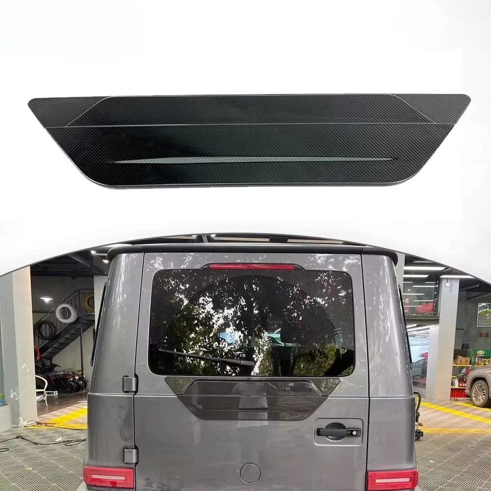 

Для Mercedes-Benz G-класса W465 W464 W463A: чехол запасного колеса, накладка на заднюю дверь, сухой карбон, 2019 г. и выше, внешние аксессуары