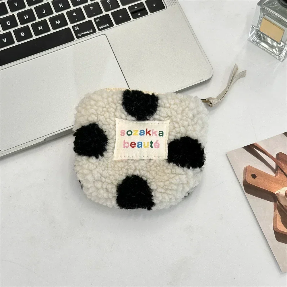 เกาหลีตุ๊กตาซิปมินิน่ารักเหรียญกระเป๋าสตางค์ Kawaii แต่งหน้ากระเป๋าลิปสติกหูฟัง Data CABLE Organizer กระเป๋าเก็บกระเป๋า