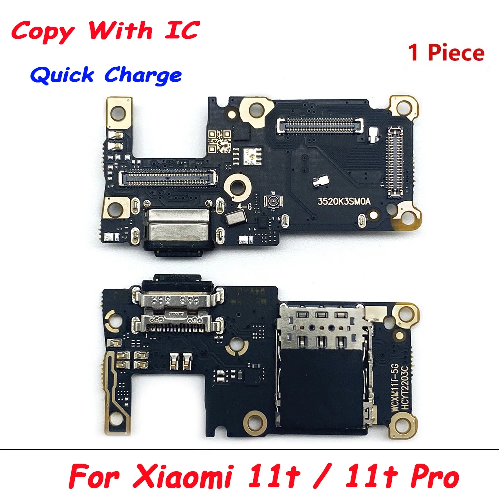 New For Xiaomi 10T 9T 10 11T Pro 12T 10 Lite USB With Micro Charging Port Charger Dock Flex Cable With IC Microphone Board