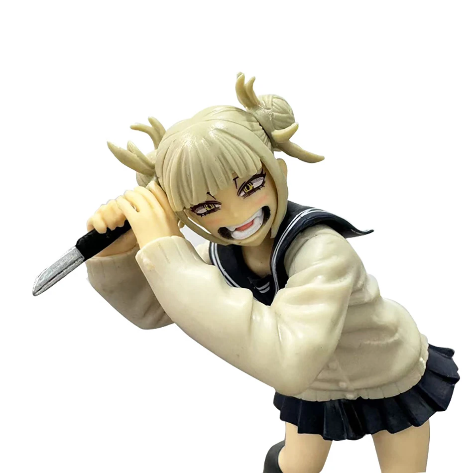 My Hero Academia Anime Character Peripheral Himiko Toga Cute Uniform Battle Version Figure Desktop Ornaments Model Toy Gift