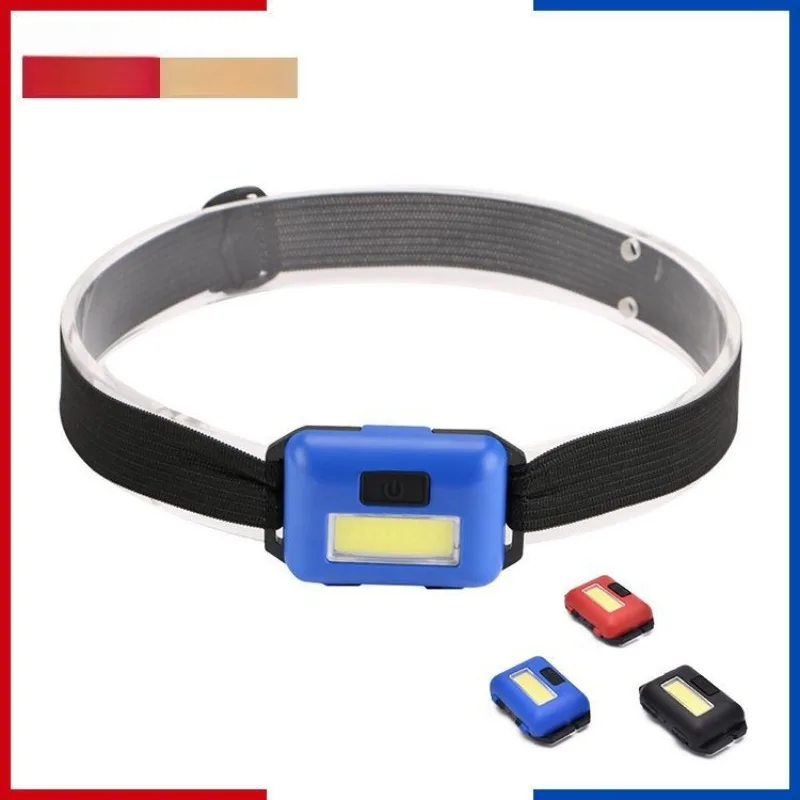 Mini COB Headlamp - Super Bright, Long Battery Life, Ideal for Night Running, Cycling, Camping, Dry Battery Head-Mounted Torch
