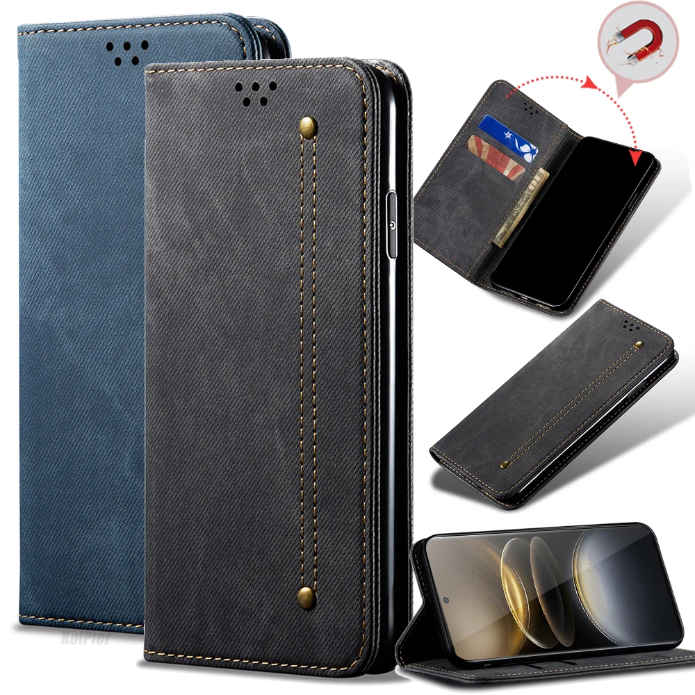 Business Retro Folding Flip Leather Case For VIVO X100 ULTRA 5G Card Slot Stand Magnetic Phone Cover for X100ULTRA Back Bag