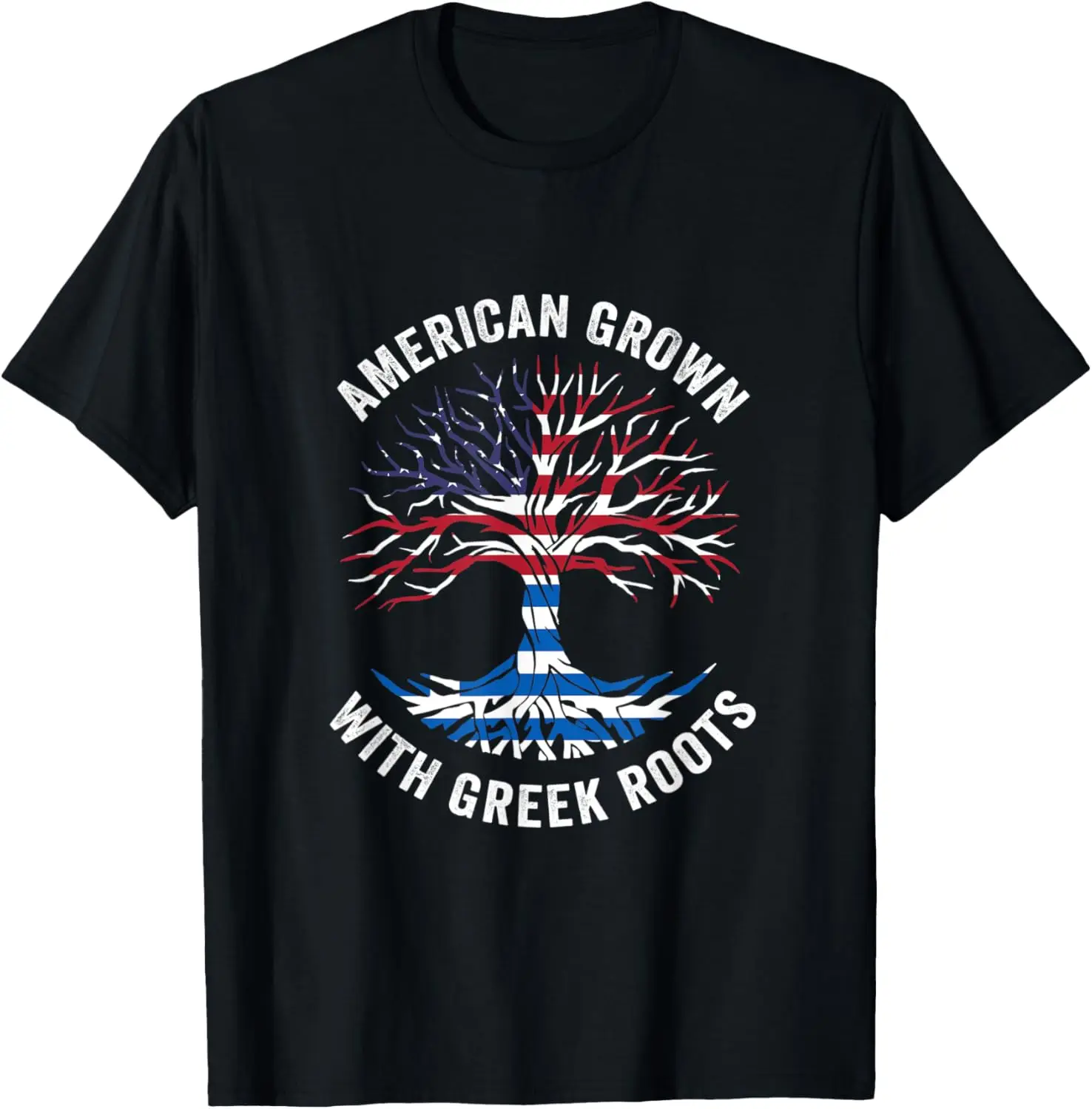 USA American Grown Greek With Roots Greece T-Shirt