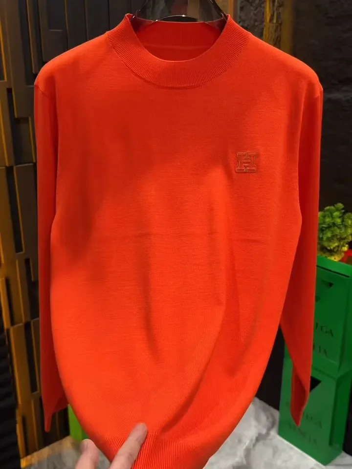 

Новый мужской вязаный свитер: повседневный, высококачественный, модный, универсальный, стильный, для осени и зимы, стандартный крой, с длинным рукавом, круглый вырез, антистатический.