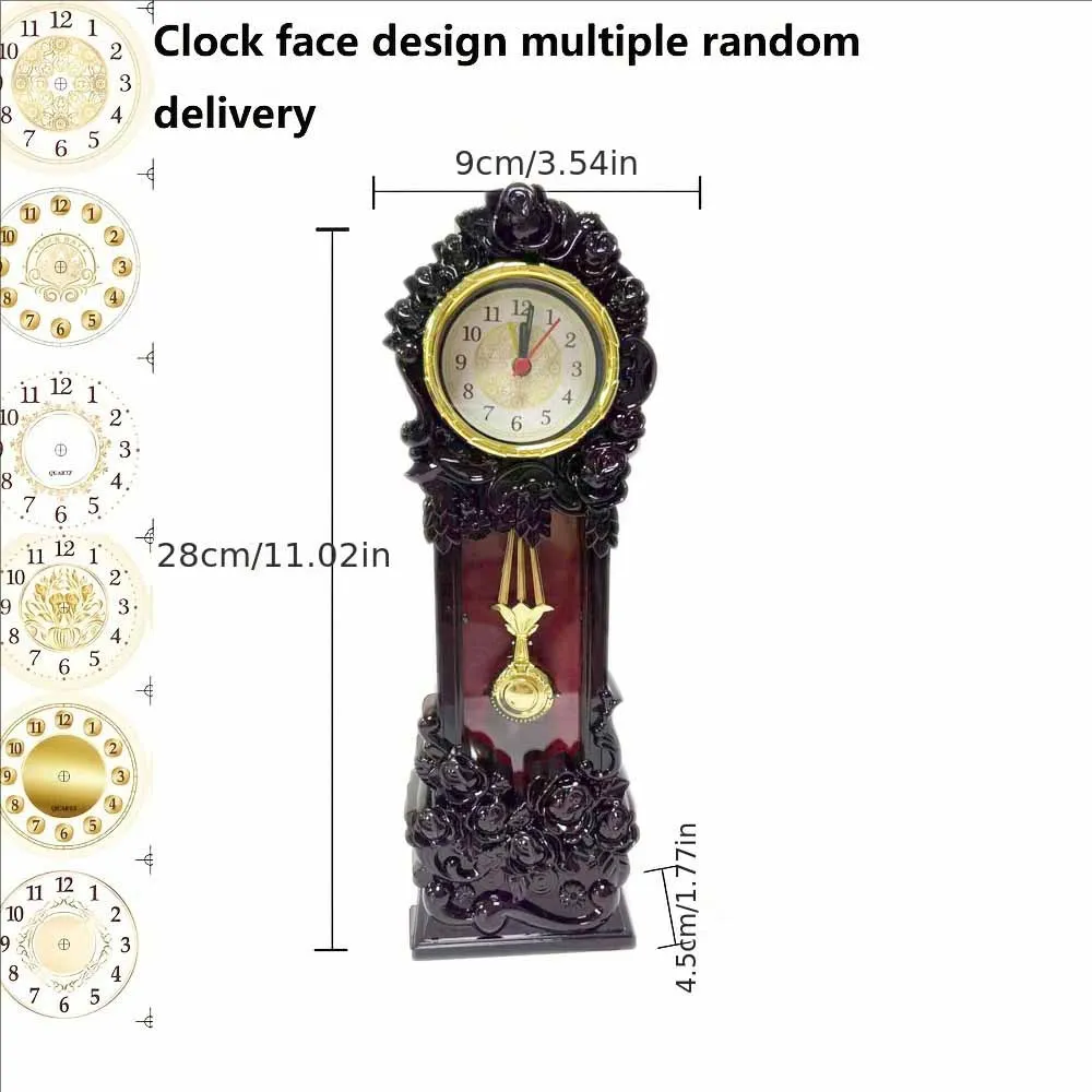 European Classic Alarm Clock Vintage Quartz Desk Clock Home Retro Decor