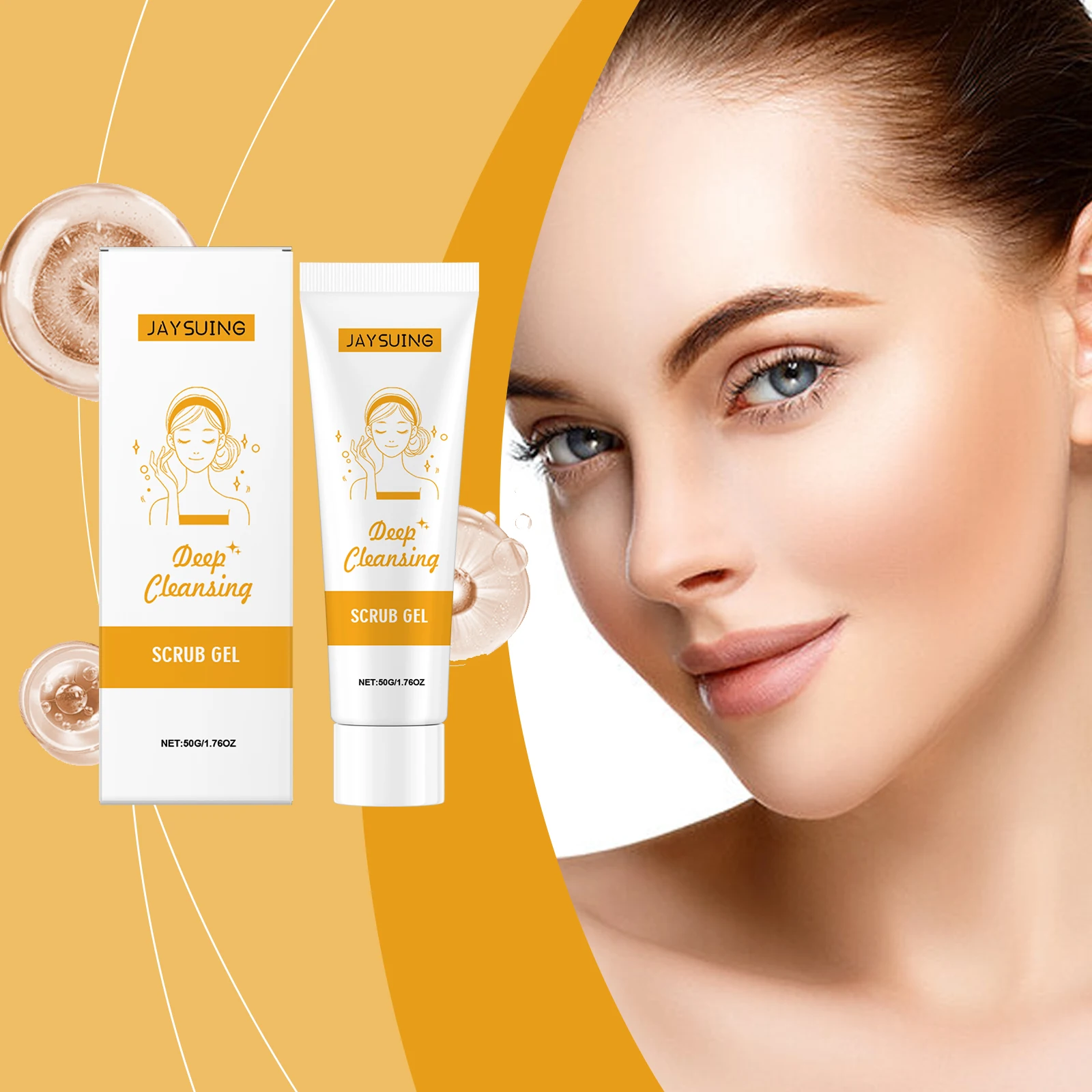 

Facial Scrub Gel Cream Gently Exfoliates Clean Pores Improves Skin Smoothness Moisturize Brighten Face Exfoliating Peeling Gel