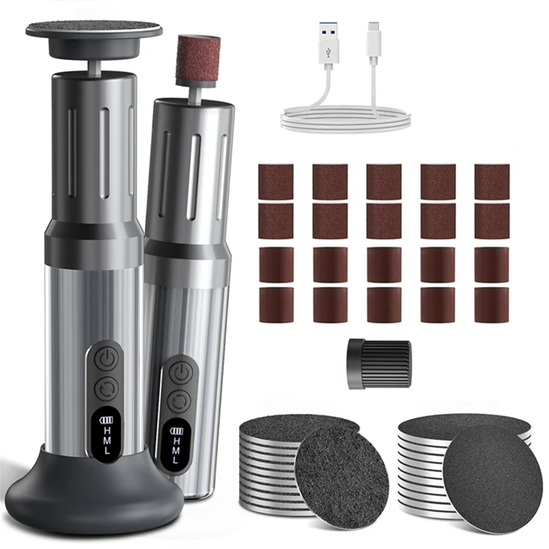 مزيل مسامير القدم الكهربائية اللاسلكي 6 سرعات Charing Dock Filer Kit للنساء والرجال