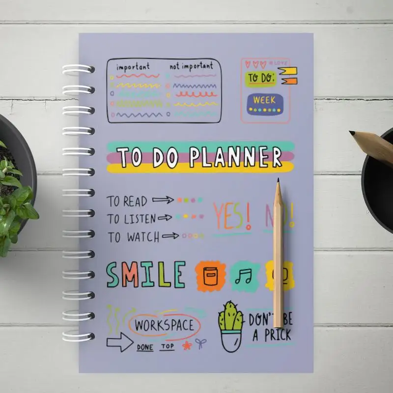 2025 Planer wöchentliche und monatliche Jahres agenda 6x8 Zoll dickes Papier monatlich a5 Planer Kalender Doppel draht bindung flexibel
