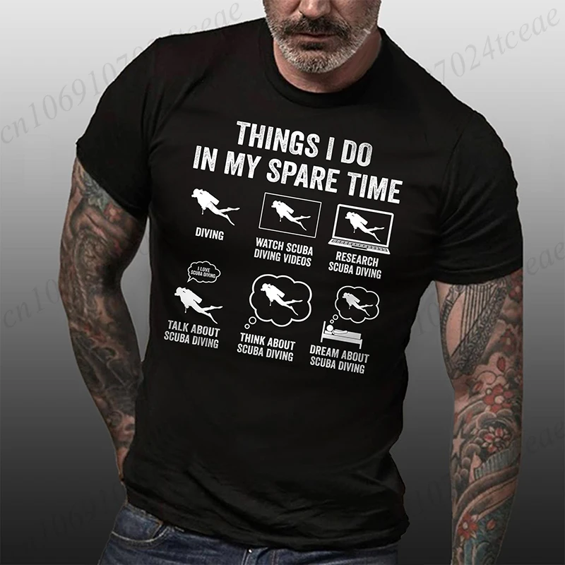 Scuba Diving Lover Shirt for Him, Scuba Diver T-shirt for Men, Dad Swimming Men's Gift, Funny Husband Dad Grandpa Tee From Wife