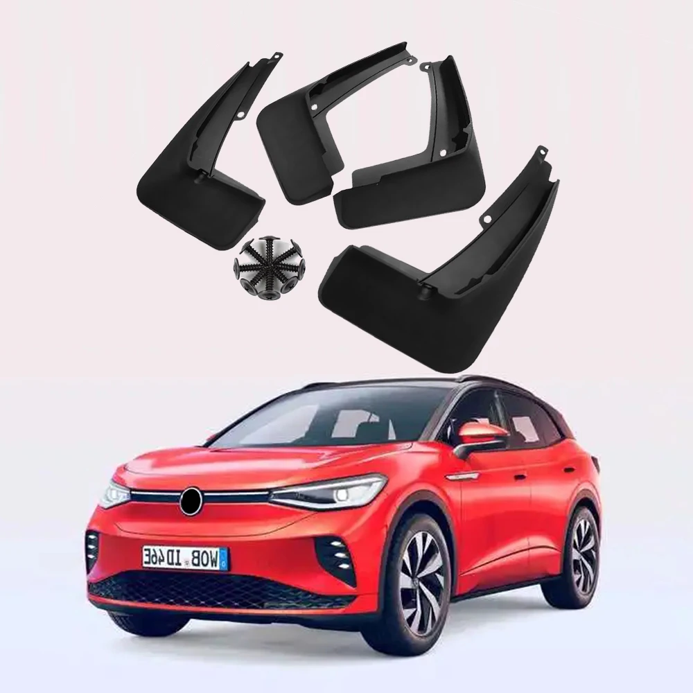 

For Volkswagen ID 4 X CROZZ VW Mudguards 2020 2021 2022 Car Accessories Protector Front Rear Mud Flap Scuff Plate Guard Splash