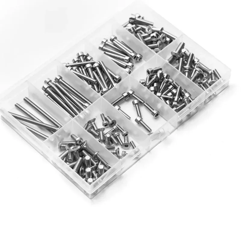 180pcs RC Car Repair Screws Kit For Trxs Slash 4x4/HQ727 RC Truck Car Upgrade Parts Stainless Steel Screw Accessories Replace