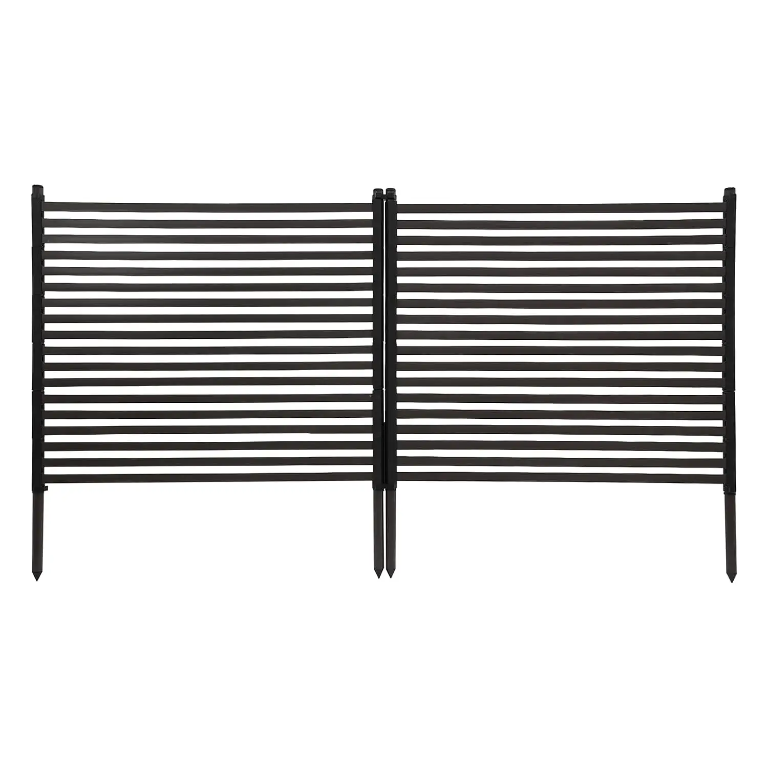 2 Pcs Privacy Screen Panels Free Standing Outdoor Metal Fence Decorative Patio Backyard Garden Partition, Customized