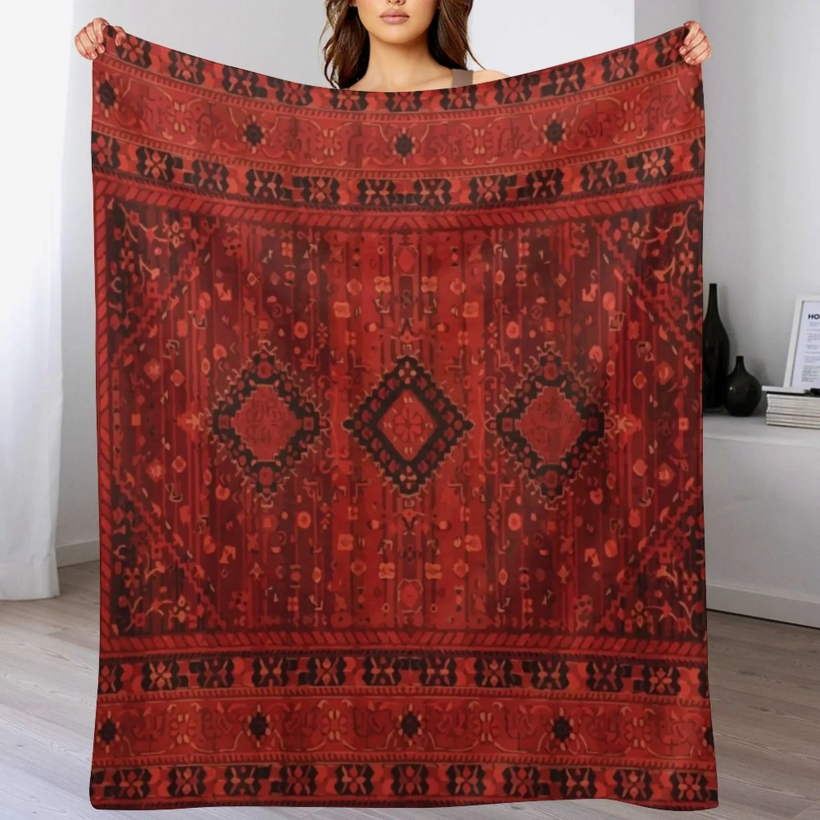 

HQ Bohemian Oriental Farmhouse Moroccan & Ottoman Style Artwork. Throw Blanket Soft for babies Tourist Blankets