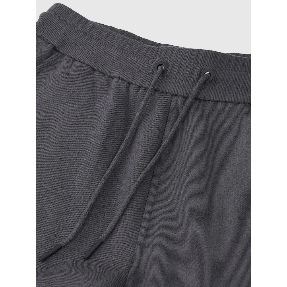 رمادي داكن Sweatpants الرجال فضفاض الربيع والخريف فضفاض القدم السراويل زوجين سراويل تقليدية تعادل القدم مغلقة Sweatpants