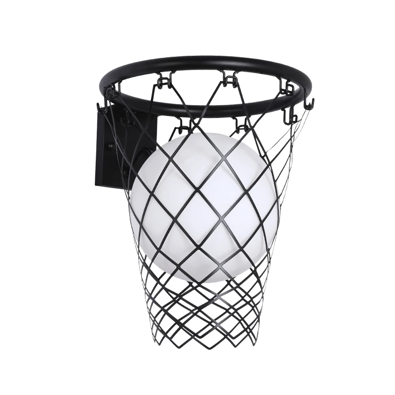 Modern Creative Wall Lamps European Style Living Foyer Bedroom Office Study Children's Room Personalized Basketball Wall Lights