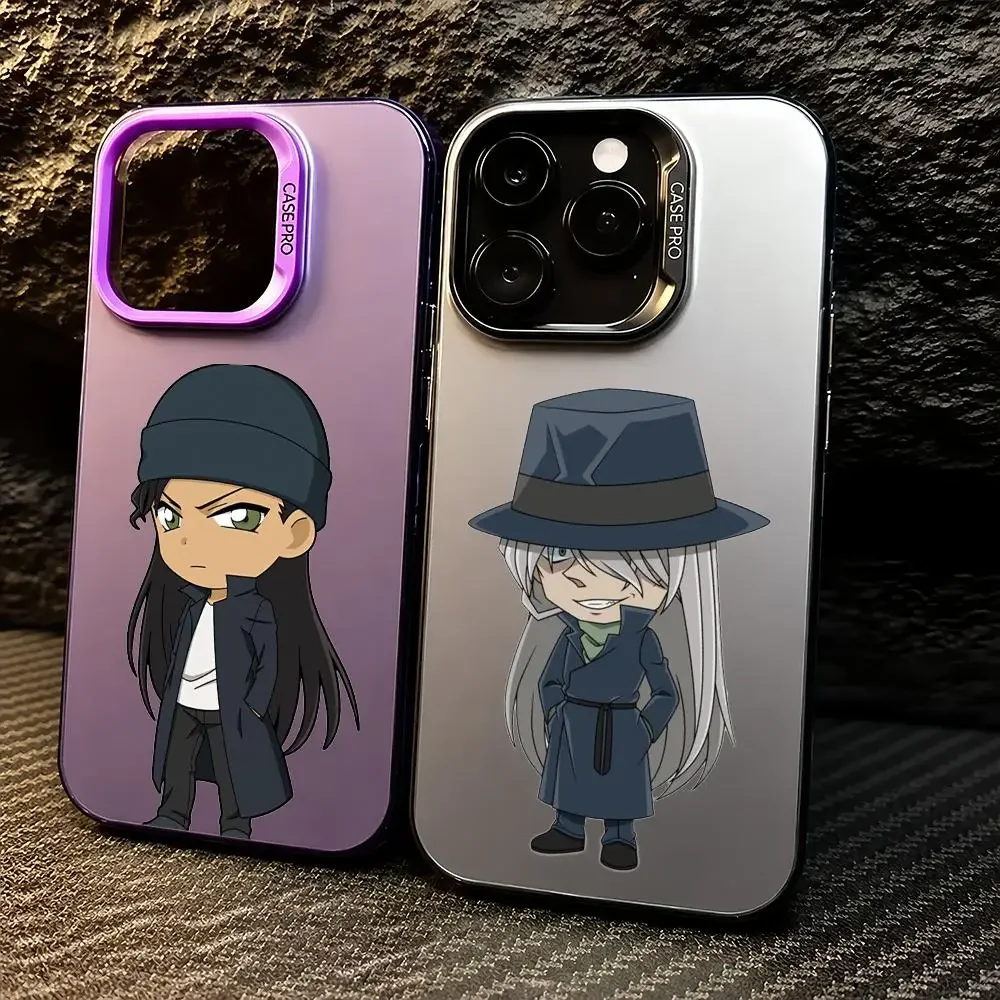 Capa de celular Akai Shuichi, Capa de celular TPU Gradiente, Capa fina à prova de choque para iPhone 11-17 Pro Max