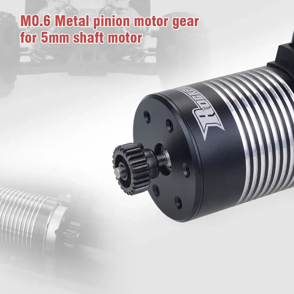 M0.6 13T 14T 15T 16T 17T 18T 19T 20T 21T 22T 23T 24T 25T 26T 27T 28T 29T 30T 31T 32T 33T Metal Pinion Motor Gear for 1/10 RC Car