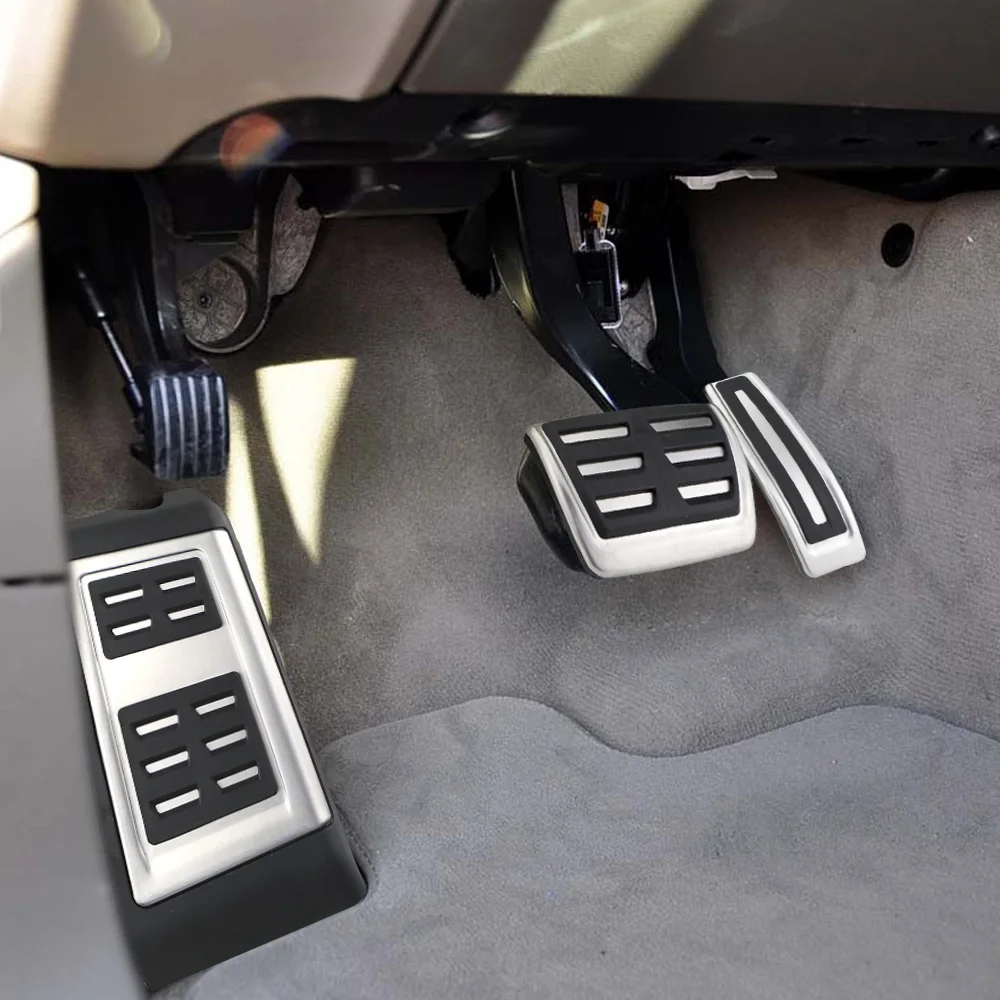 Car Pedals Cover for Audi Q7 SQ7 2006 - 2015 Accelerator Gas Brake Pedal Foot Rest Dead Pedal Pad Non-Slip Interior Accessories