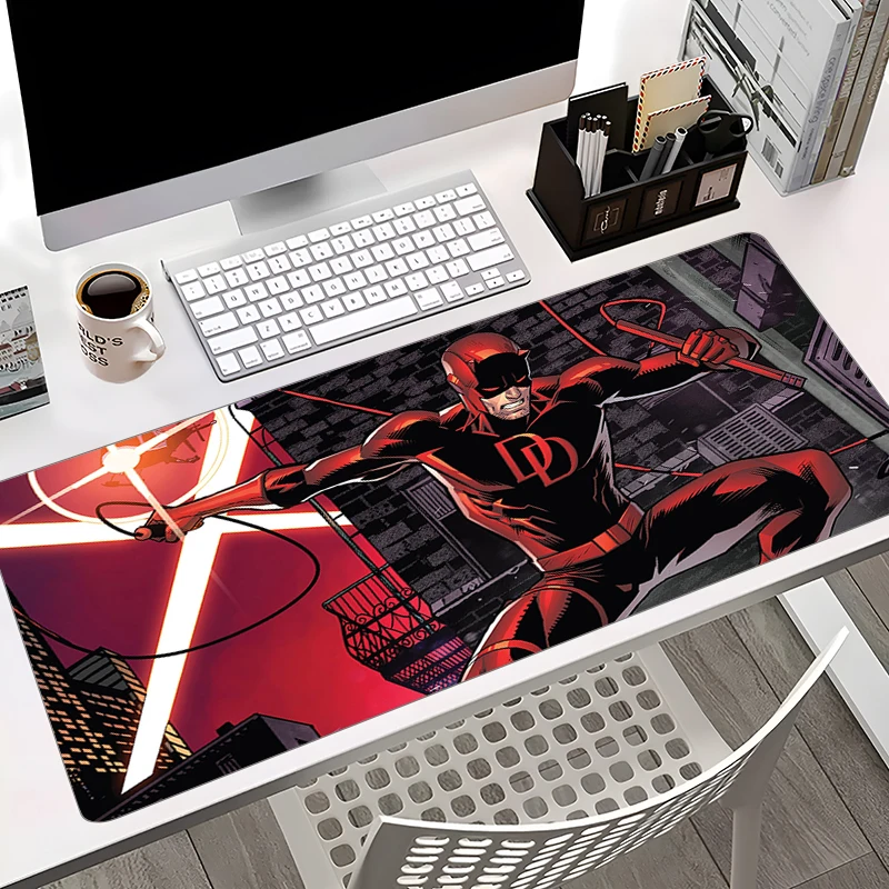 Large Mousepad Daredevil Gamer Keyboard Table Mat PC Gamer Cabinet Laptop Rubber Mouse Pad Gaming Accessories Non-slip MousePads