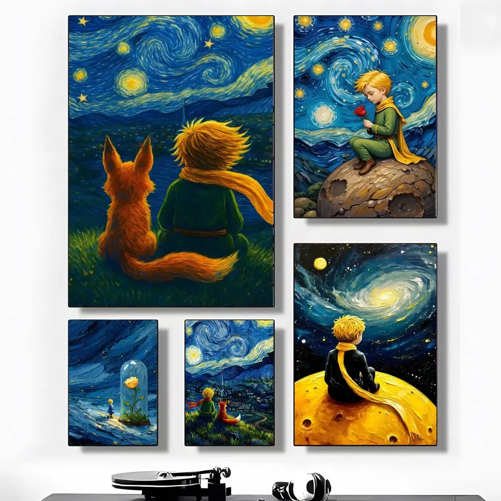 Hot The Little P-Princes Poster HD Art Sticky Wall Waterproof Home Living Room Aesthetic Decoration