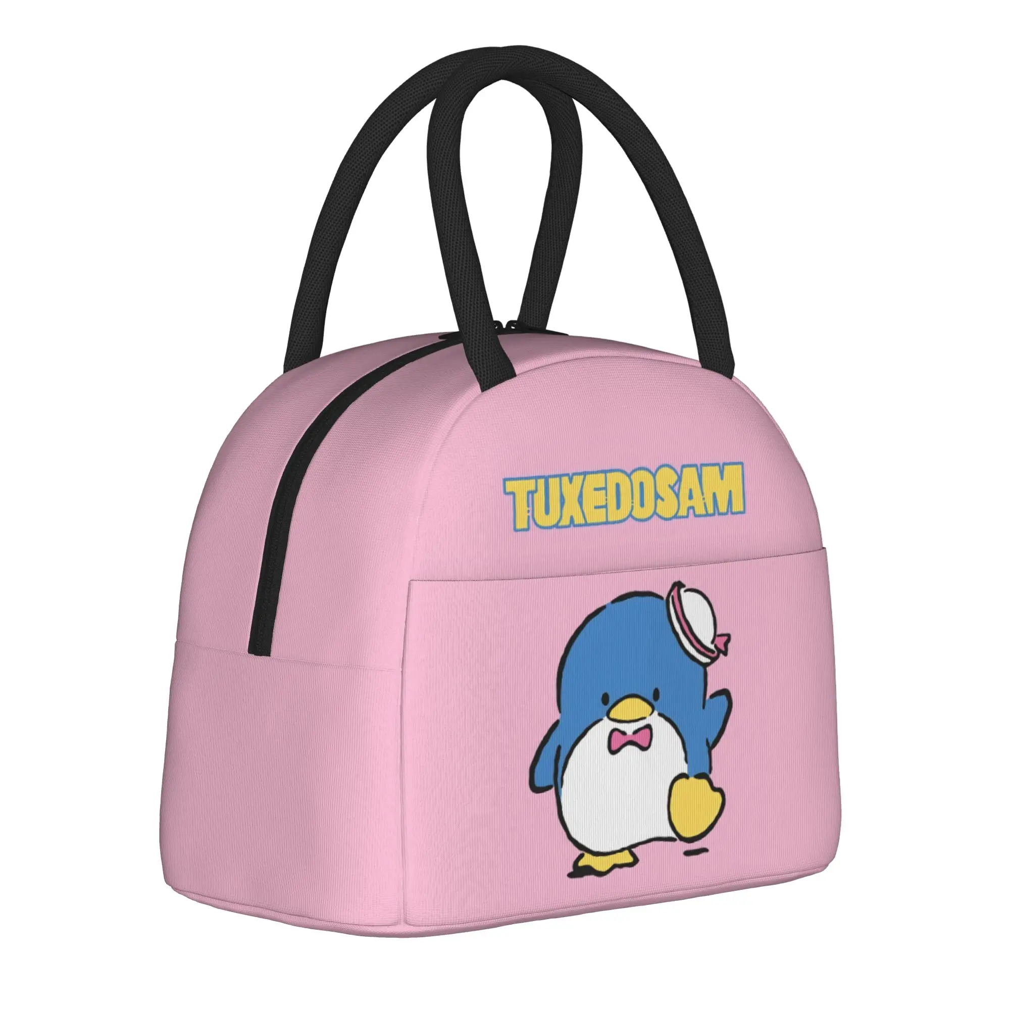 

Cartoon Penguin Tuxedo Sam Insulated Lunch Bags Thermal Bag Reusable,Lunch Container Large Lunch Box Tote College Travel